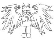 Coloriage Ange avec des ailes de Roblox