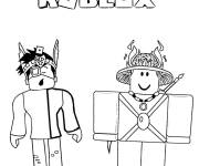 Coloriage et dessins gratuit Héros drôles de Roblox à imprimer