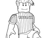 Coloriage et dessins gratuit Joueur de Foot de Roblox Alex à imprimer