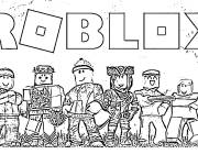 Coloriage et dessins gratuit L'équipe Roblox à imprimer