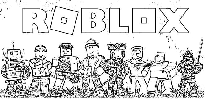 Coloriage et dessins gratuits L'équipe Roblox à imprimer