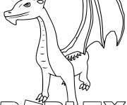 Coloriage et dessins gratuit Le dragon du jeu Roblox à imprimer