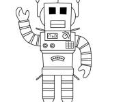 Coloriage et dessins gratuit Le robot gentil à imprimer