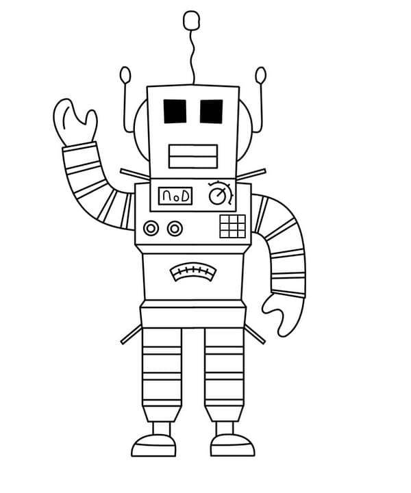 Coloriage et dessins gratuits Le robot gentil à imprimer