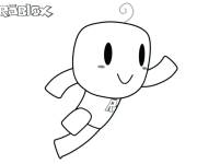 Coloriage Noob mignon Roblox