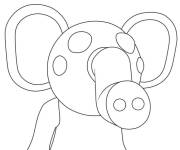 Coloriage Roblox &eacute;l&eacute;phant