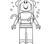 Coloriage Roblox fille