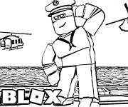 Coloriage Roblox marin