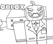 Coloriage Roblox pendant l'Halloween
