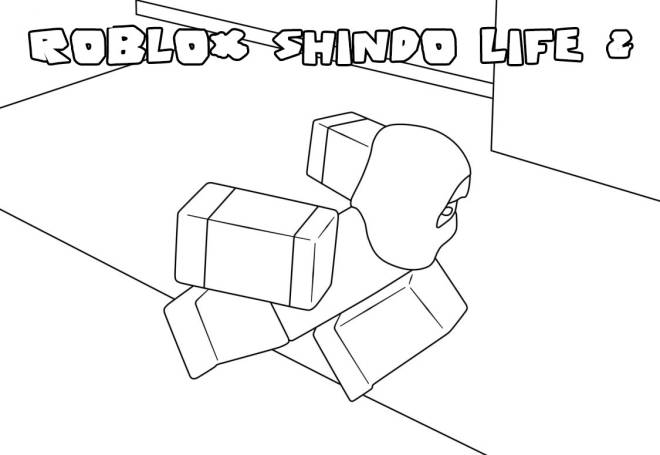 Coloriage et dessins gratuits Roblox Shindo Life à imprimer