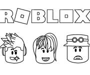 Coloriage têtes Roblox