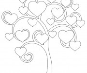 Coloriage Arbre des Coeurs