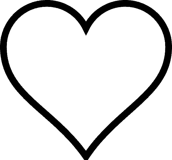 Coloriage Coeur Amour vecteur dessin gratuit à imprimer