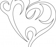 Coloriage Coeur pour relaxer