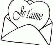 Coloriage et dessins gratuit Mot d'Amour à imprimer