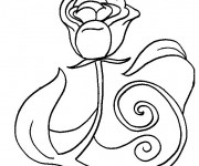 Coloriage Rose pour Les Amoureux