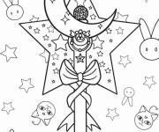 Coloriage Baguette magique de Sailor Moon