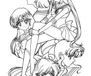 Coloriage Guerri&egrave;res marins manga