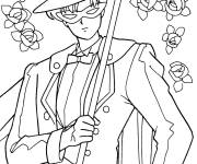 Coloriage L'amoureux de Sailor Moon