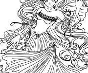 Coloriage et dessins gratuit La belle princesse de Sailor Moon à imprimer