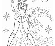 Coloriage La transformation de Ami Mizuno en Sailor Mercury