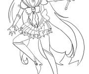 Coloriage et dessins gratuit Le pouvoir de Sailor Moon à imprimer