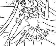 Coloriage Les ailes de Sailor Moon