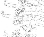 Coloriage Les mecs de la manga Sailor Moon