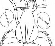 Coloriage Luna Sailor Lune mignon