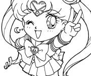 Coloriage Lune Sailor Moon