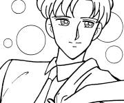 Coloriage Mamoru personnage de Sailor Moon anime