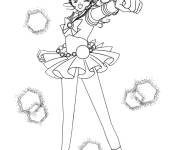 Coloriage Marin Jupiter confiante