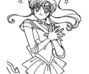 Coloriage Minako se transforme en Sailor Venus