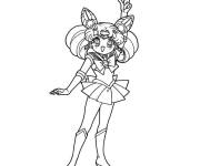 Coloriage Mini sailourmoon sur ordinateur