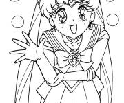 Coloriage Personnage Usagi gentille d'anime