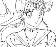 Coloriage Personnage V&eacute;nus &eacute;coli&egrave;re de Sailor Moon