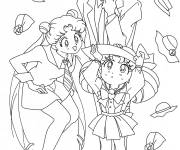 Coloriage Personnages Sailor Moon, Chibi Moon, Mamoru Chiba