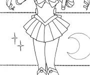 Coloriage Portrait de princesse Sailor Moon