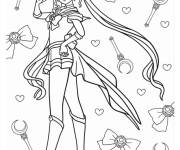 Coloriage Pose de Sailor Moon d'anime