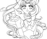 Coloriage Princesse Sailor Moon en toute beaut&eacute;