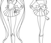 Coloriage Sailor Moon cosmique
