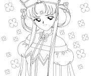 Coloriage Sailor Moon en charme d'anime