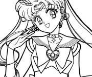 Coloriage Sailor Moon en couleurs