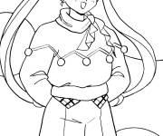 Coloriage Sailor Moon en tenue fashionista