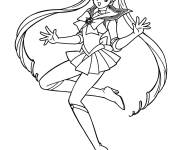Coloriage Sailor Moon facile
