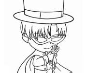 Coloriage Tuxedo Mask chibi