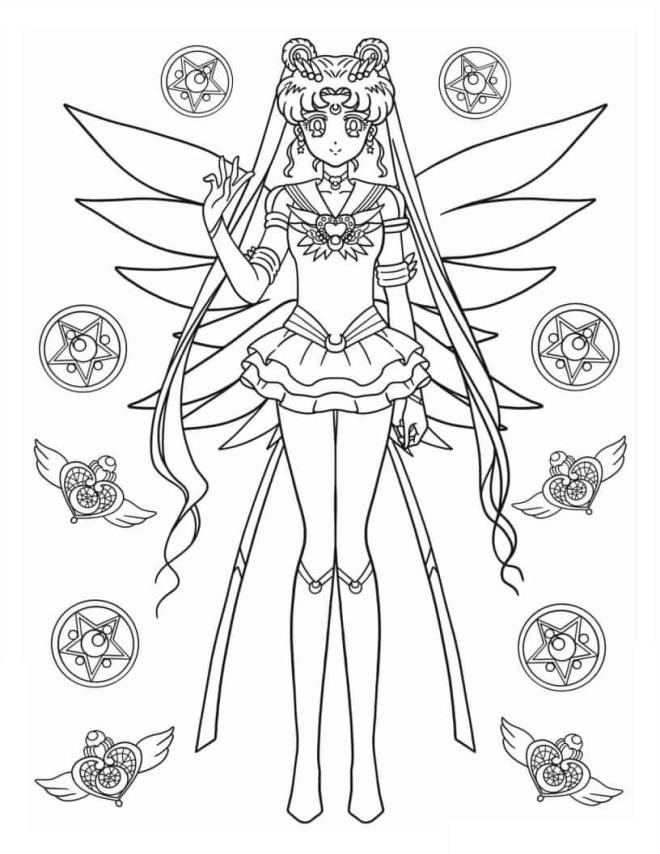 Coloriage Sailor Moon gratuit à imprimer