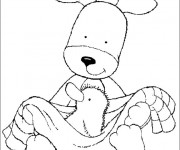 Coloriage et dessins gratuit Salle de Bain pour Animaux à imprimer