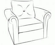 Coloriage Fauteuil confortable