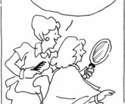 Coloriage Salon de coiffure pour Femme
